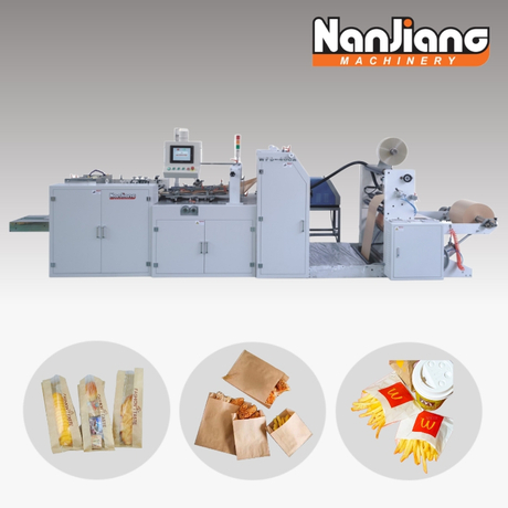 WFD-400A Автоматическая машина для производства бумажных пакетов для пищевых продуктов с V-образным дном